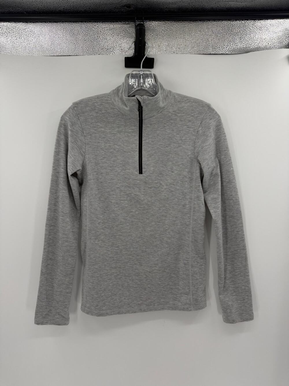 Bogner Women's Fire & Ice 1/4 Zip Pullover - Light Gray - XS